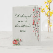 Beileid zur Blume von Wasserfarben für Ehegatte Karte (Gelbe Blume)