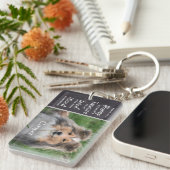 Beileid zur Erinnerung an Hunde - Verlust von Haus Schlüsselanhänger (Vorderseite rechts)