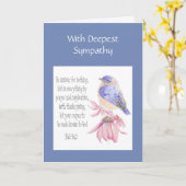 Beileid zur Förderung der Schrift frohe Bluebird Karte (Gelbe Blume)