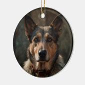 Beileid zur Hundeschreibung Individuelle Name und  Keramik Ornament (Links)