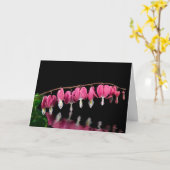 Beileid zur Reflektion des Herzens Karte (Gelbe Blume)