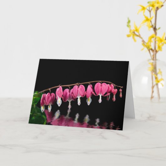 Beileid zur Reflektion des Herzens Karte (Gelbe Blume)