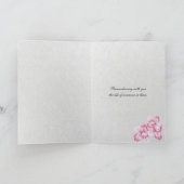 Beileid zur Reflexion der Wasserlilie Karte (Innenseite)