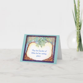 Beileidkarte für Frau Karte