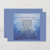 Beileidpostkarte für den Verlust Ihrer Mutter Ankündigungspostkarte (Vorne/Hinten)