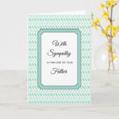 Beileids-Beileid für Vater oder jedermann Gruß Karte (Gelbe Blume)