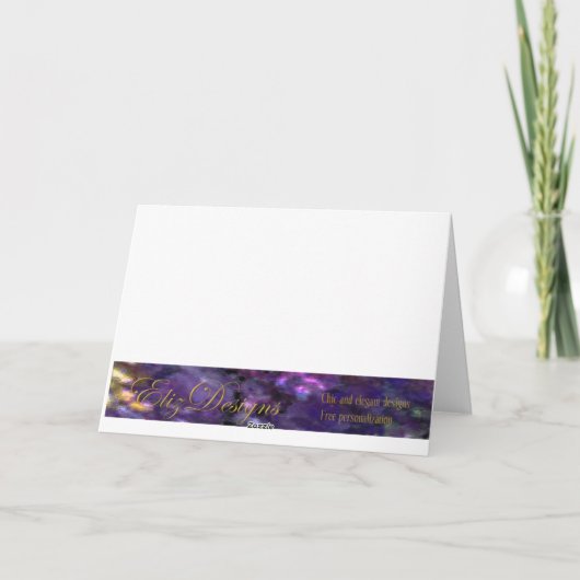 Beileids-blaue Iris-Karte Karte (Rückseite)