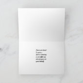 Beileids-Blumenstrauß Karte (Innenseite)