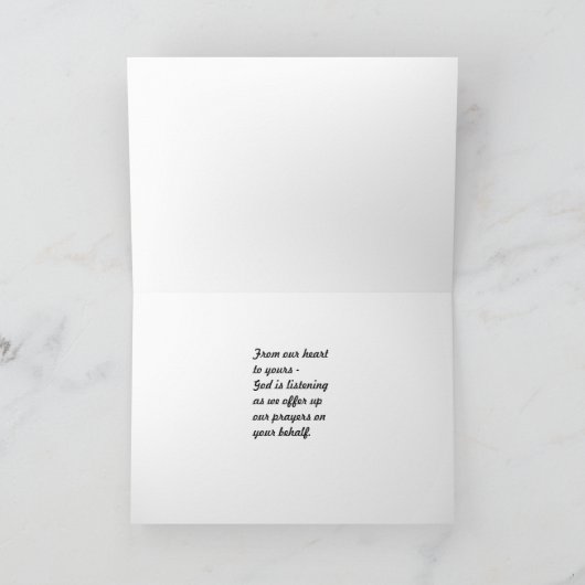 Beileids-Blumenstrauß Karte (Innenseite)