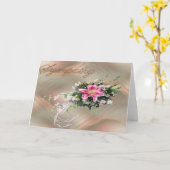 Beileids-Blumenstrauß Karte (Gelbe Blume)