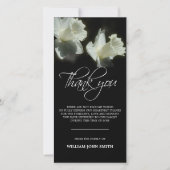 Beileids-DANKEN ErinnerungsBlumen-Narzissen IHNEN Dankeskarte (Vorderseite)