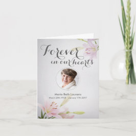 Beileids-Denkmal danken Ihnen Anmerkungs-Karte mit Dankeskarte