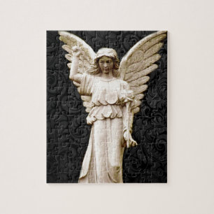 Beileids-Friedhof Erinnerungsleid-gotischer Engel Puzzle
