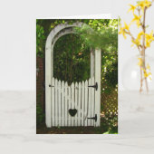 Beileids-Garten-Herz-Laube Karte (Gelbe Blume)