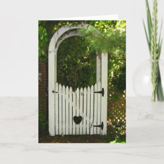 Beileids-Garten-Herz-Laube Karte