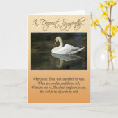 Beileids-Karte Karte (Gelbe Blume)