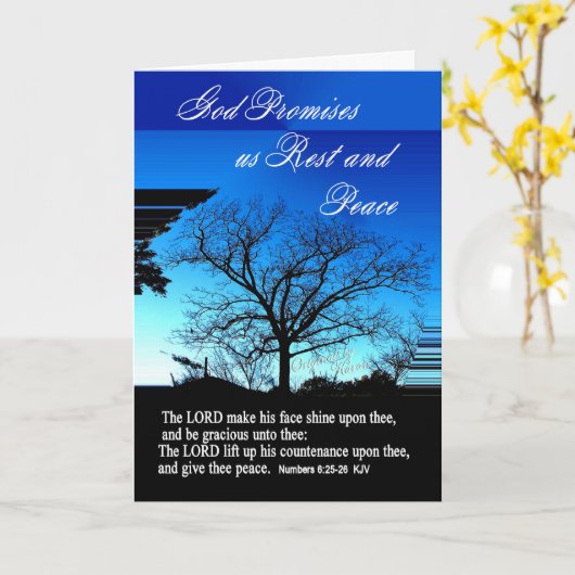 Beileids-Karte Karte (Gelbe Blume)