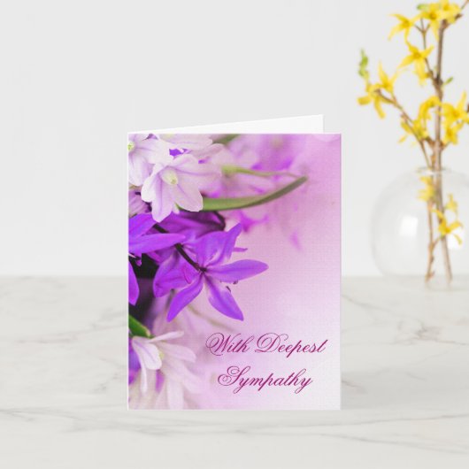 Beileids-Karte Karte (Gelbe Blume)