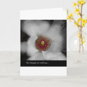 Beileids-Karte Karte (Gelbe Blume)