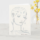 Beileids-Karte Karte (Gelbe Blume)