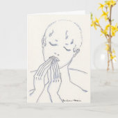 Beileids-Karte Karte (Gelbe Blume)