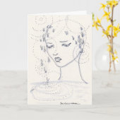 Beileids-Karte Karte (Gelbe Blume)