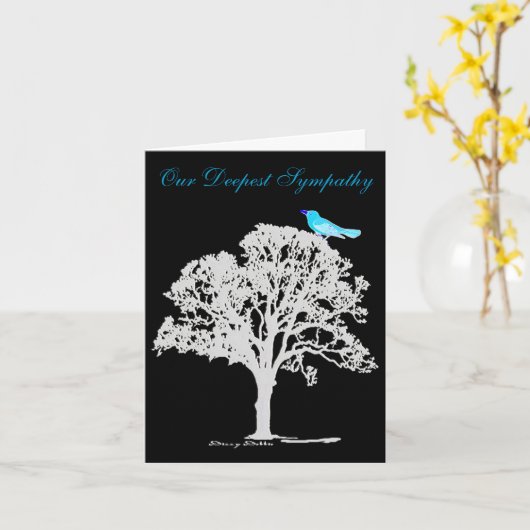 Beileids-Karte Karte (Gelbe Blume)