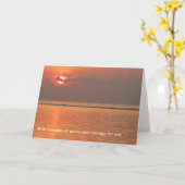 Beileids-Karte - mit Gedanken des Friedens Karte (Gelbe Blume)