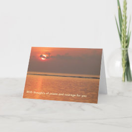 Beileids-Karte - mit Gedanken des Friedens Karte