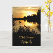 Beileids-Karte - orange Gelb des Karte (Gelbe Blume)