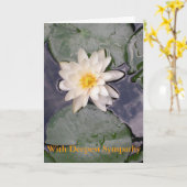 Beileids-Karte: Überschreiten der Mutter Karte (Gelbe Blume)