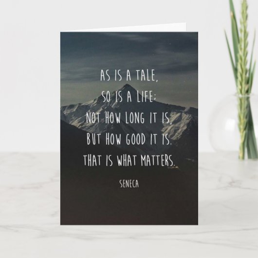 Beileids-Karte "wie eine Geschichte, ist so ein Karte (Vorderseite)