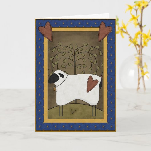 Beileids-Liebe des Schäfers Karte (Gelbe Blume)