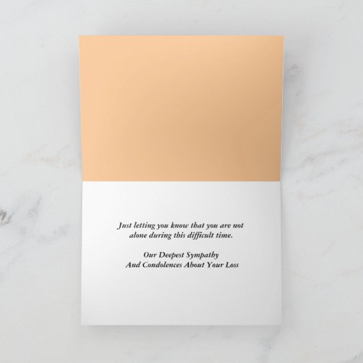 Beileidsausweis Karte (Innenseite)