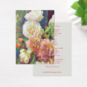 Beileidsbeerdigung Danke, Lesezeichen Holy Card (Schreibtisch)