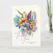 Beileidsbeerdigung des katholischen Beileids Dankeskarte (Vorderseite)