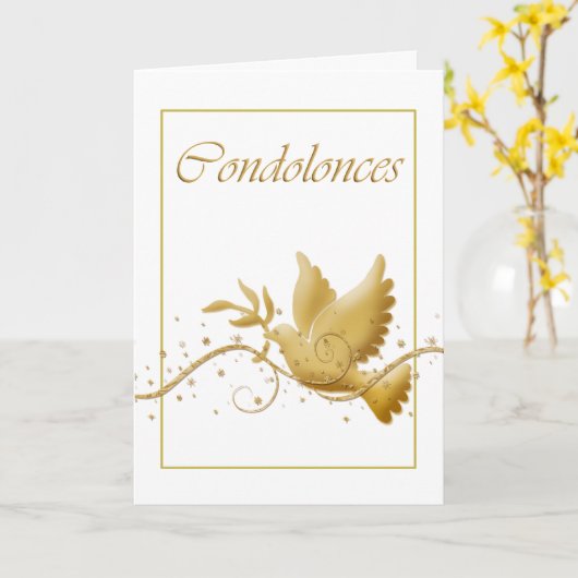 Beileidsbeerdigung Karte (Gelbe Blume)