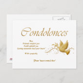 Beileidsbeerdigung Postkarte (Vorne/Hinten)