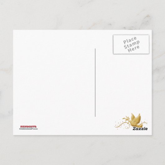 Beileidsbeerdigung Postkarte (Rückseite)