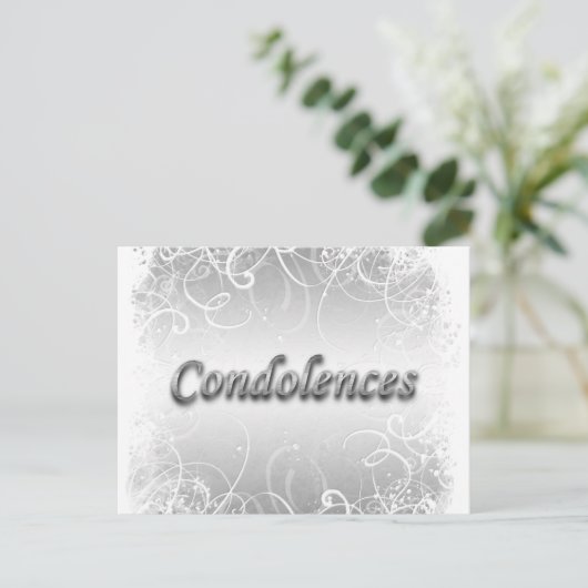 Beileidsbeerdigung Postkarte (Stehend Vorderseite)