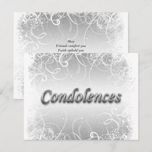 Beileidsbeerdigung Postkarte (Vorne/Hinten)