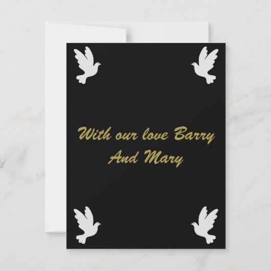 Beileidsbekundung (Rückseite)