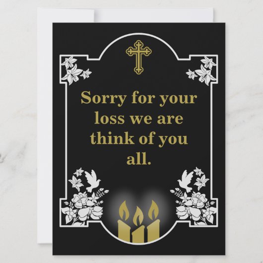 Beileidsbekundung (Vorderseite)