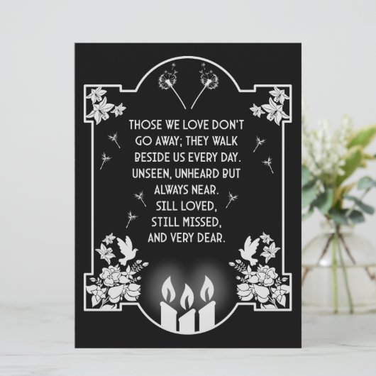 Beileidsbekundung (Stehend Vorderseite)