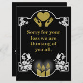 Beileidsbekundung (Vorne/Hinten)