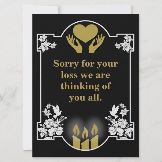 Beileidsbekundung (Vorderseite)