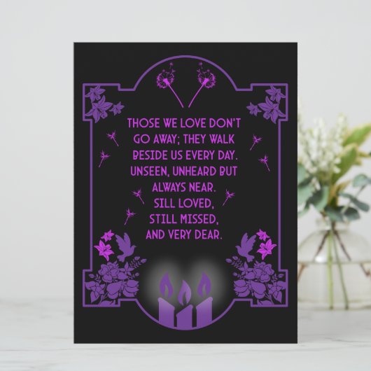 Beileidsbekundung (Stehend Vorderseite)