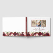 Beileidsbekundung | 3 Foto-Gedenkfloral Gästebuch (Voll)
