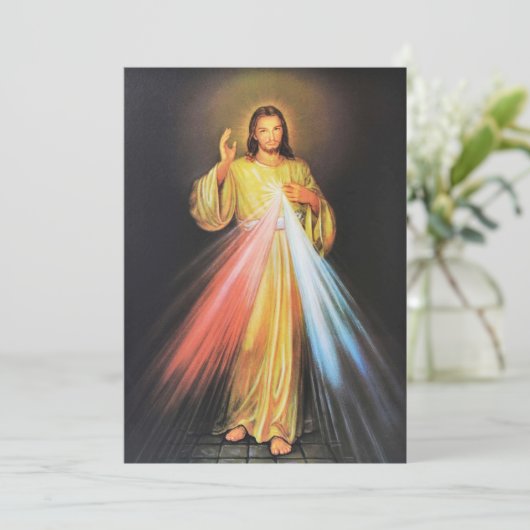 Beileidsbekundung Beileid Dankeschön an den kathol Dankeskarte (Stehend Vorderseite)