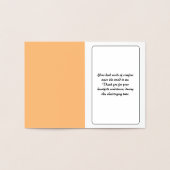 Beileidsbekundung - Dankeschön an das Beerdigungsk Folienkarte (Innenseite)